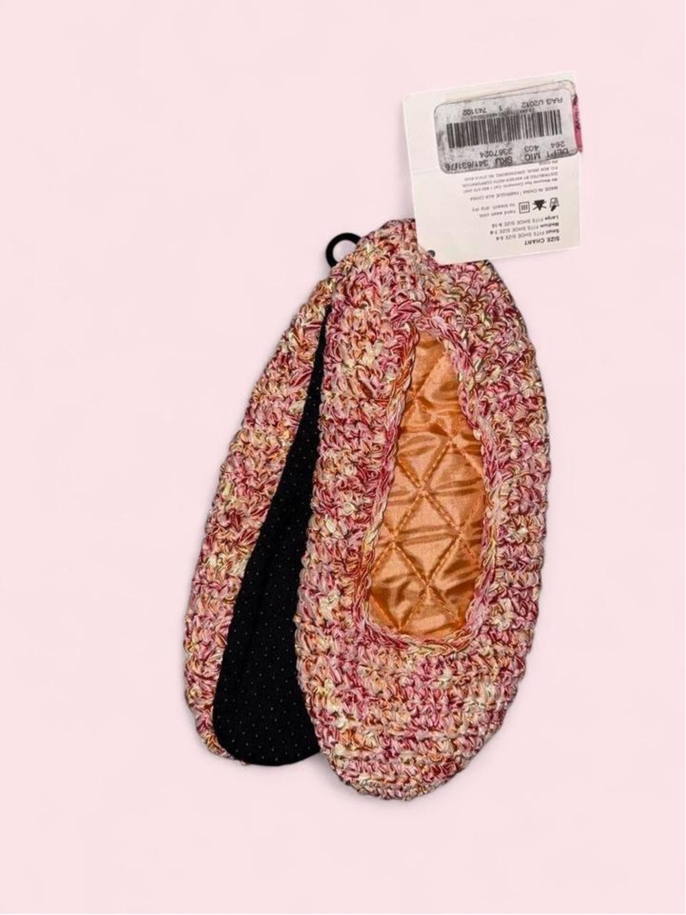 Cozy Multicolor Knit Ballet Slippers - Women